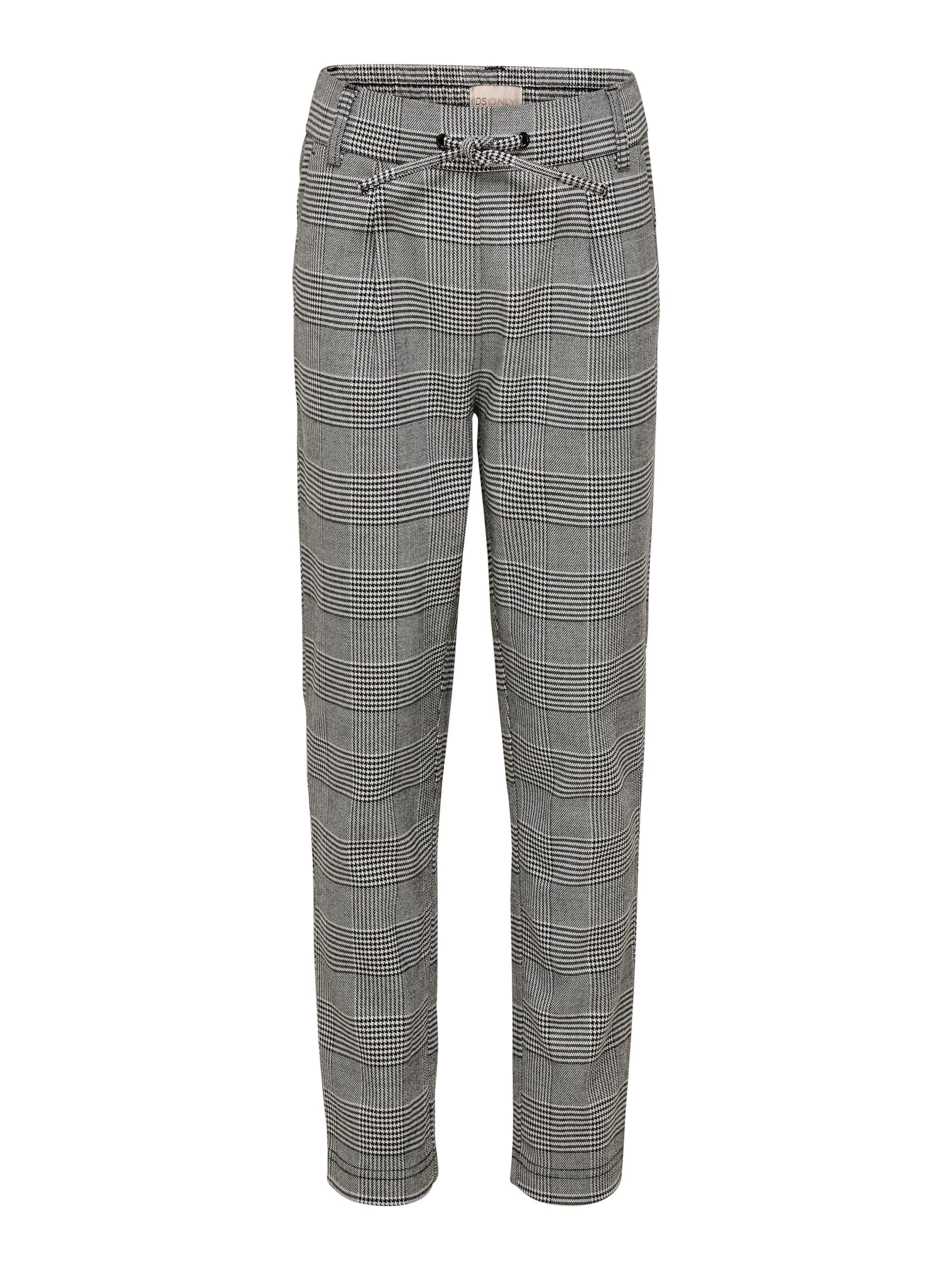 ONLY GIRLS Regular Trousers 'Poptrash' in Grey: front