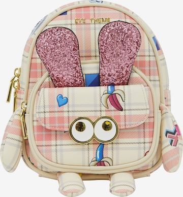 MYMO - Mochila 'Pop Eyetheme' em rosa: frente