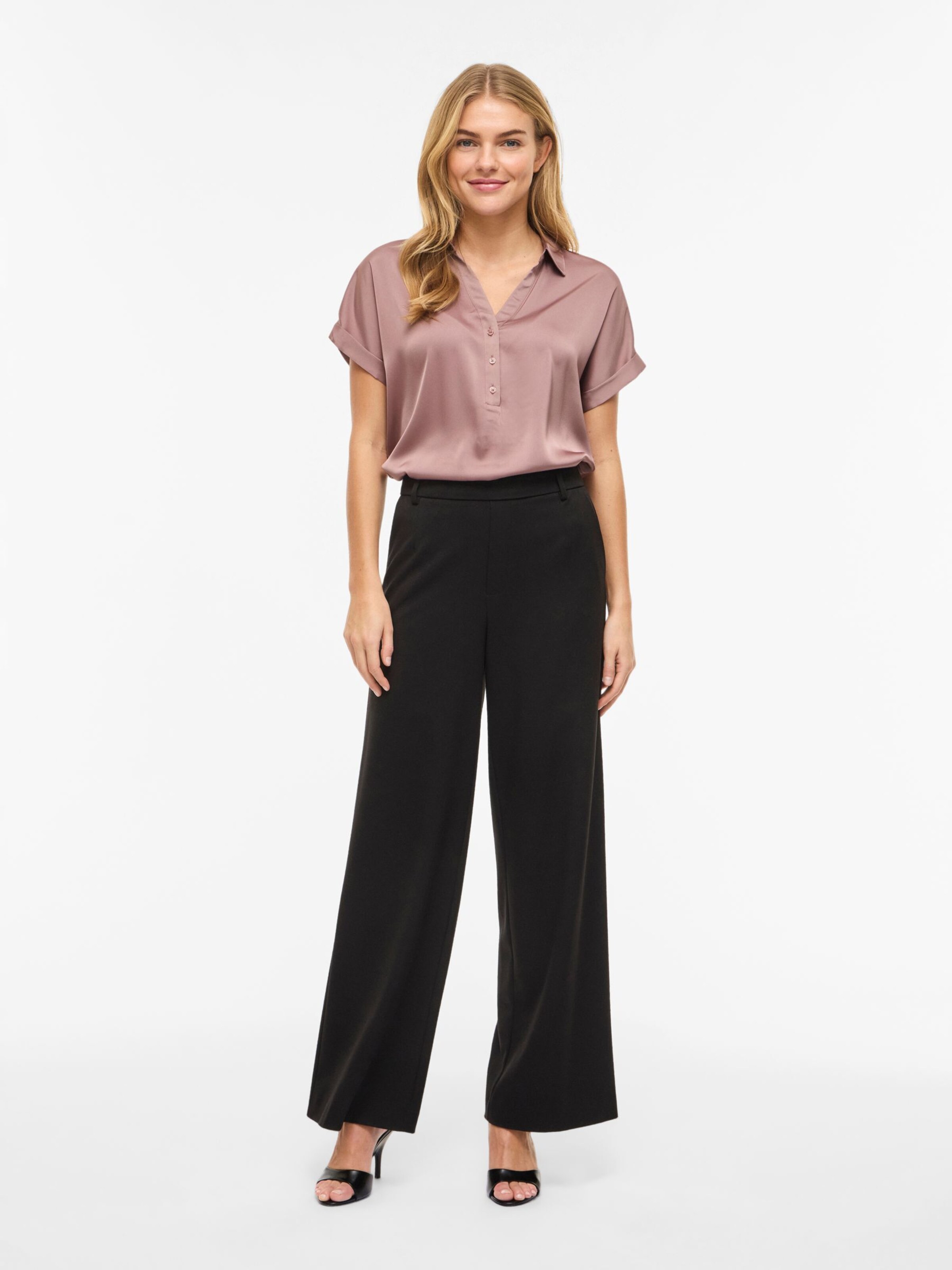 VILA Bluse 'VIEnna Ravenna' in Pink