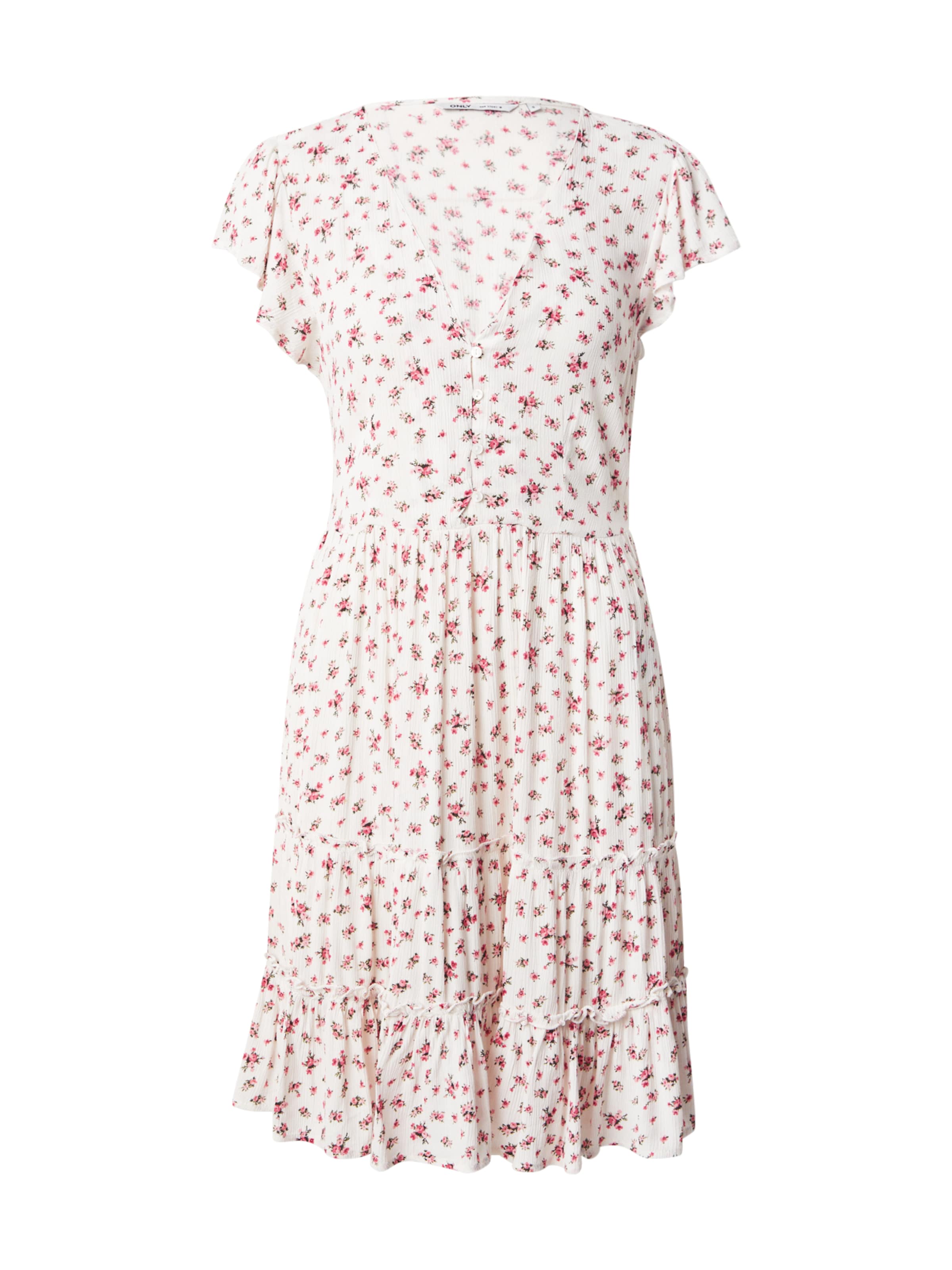 Robe 'ONLCLAUDETTE' ONLY en blanc : devant