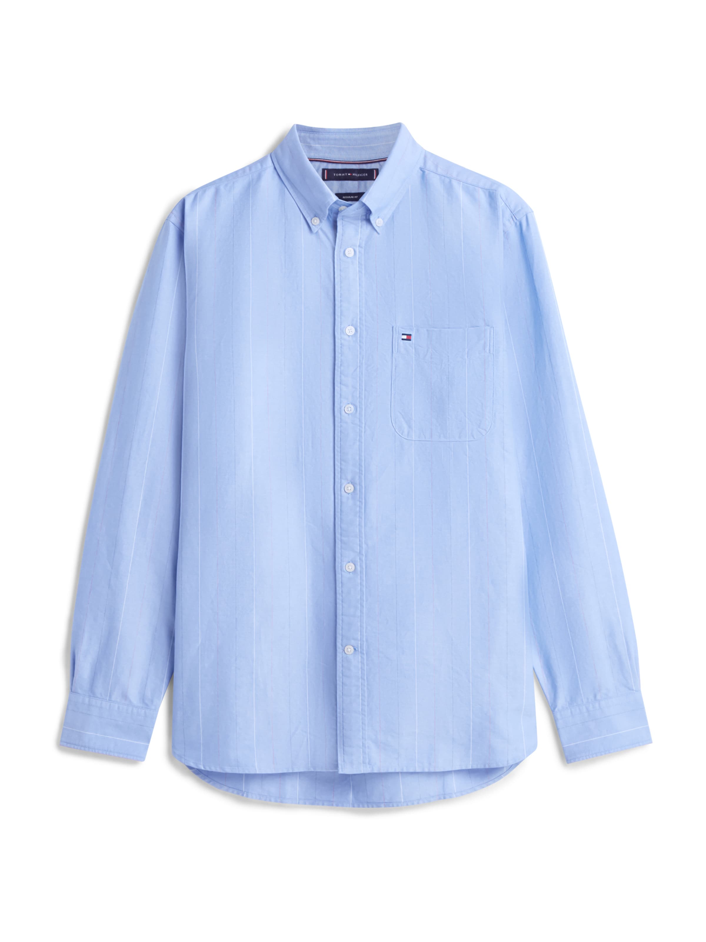 TOMMY HILFIGER Klasický střih Košile 'HERITAGE' – modrá: přední strana