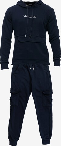 Tom Barron Sweatsuit in Blue: front