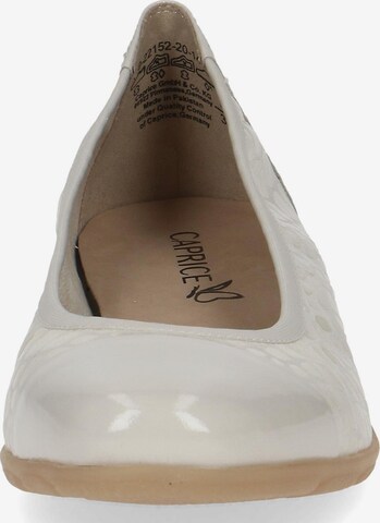 CAPRICE Ballet Flats in White