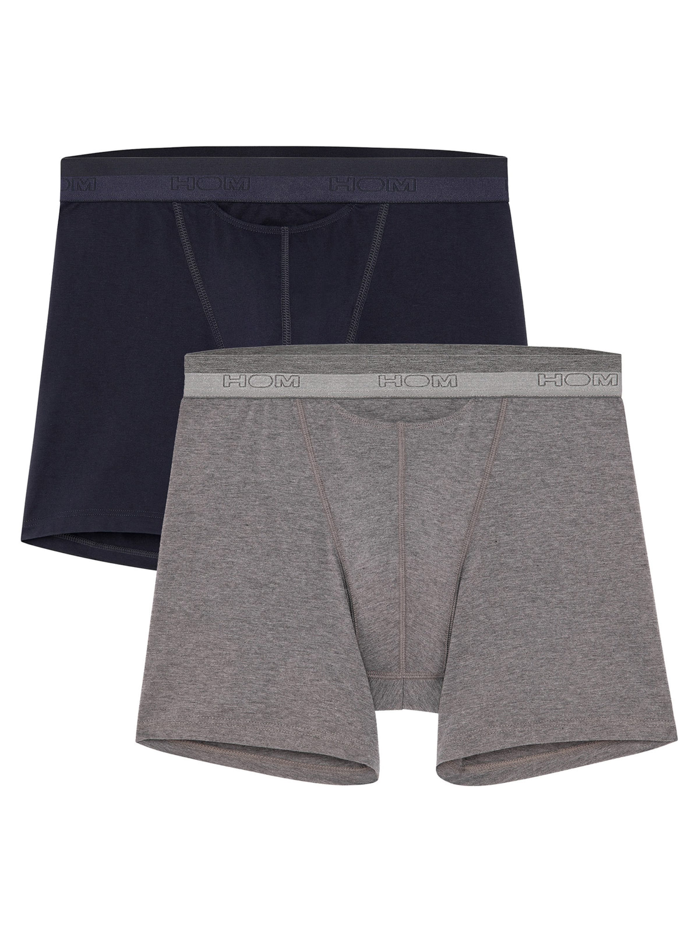HOM Boxershorts ' Long Boxer Briefs HO1 ' in Blauw: voorkant