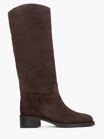 Estro Boots '32-0319-1'‌‌‌‌‌‌‌‌‌‌ in Braun: Vorderseite