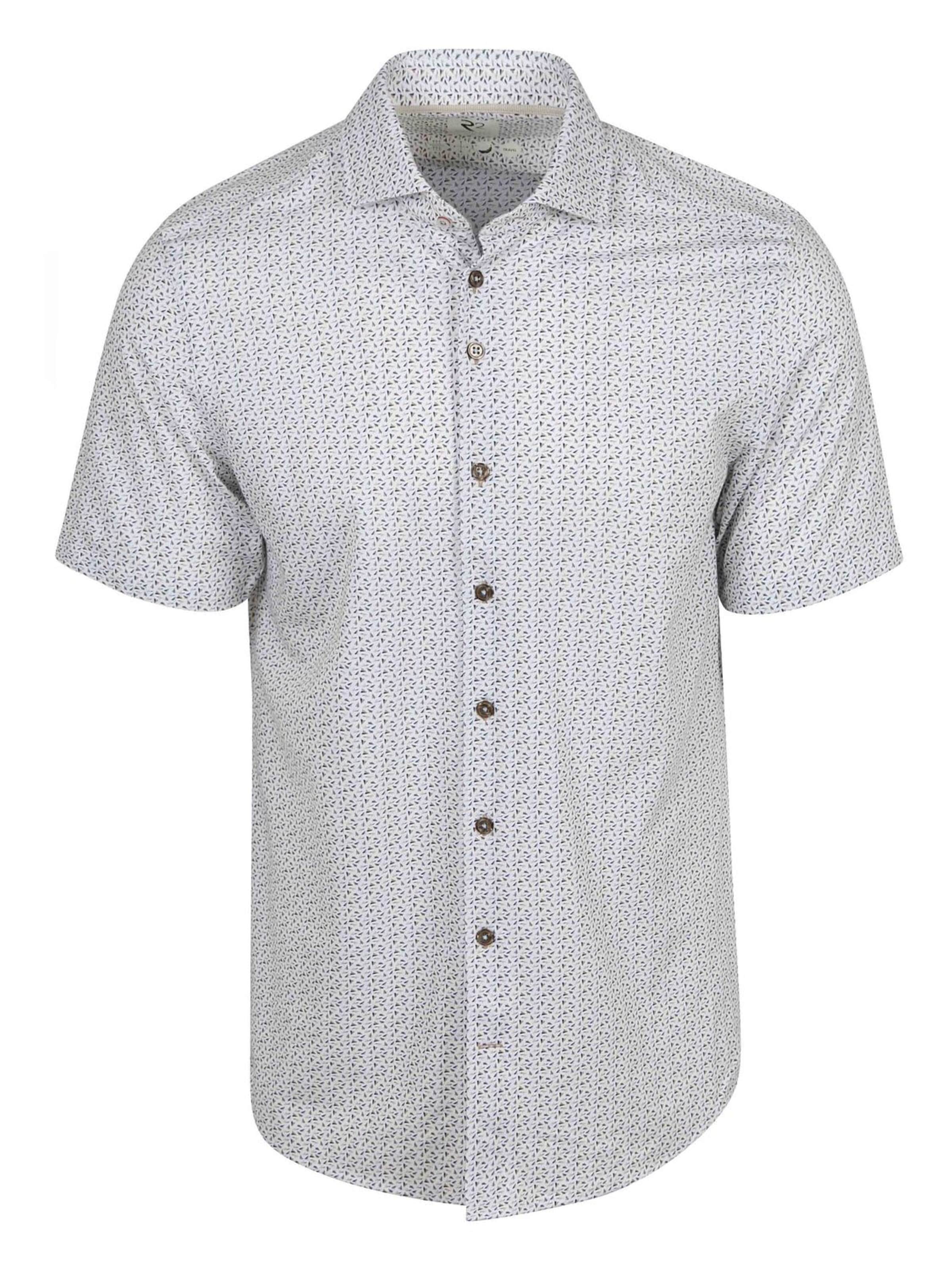R2 Amsterdam Regular fit Button Up Shirt in Grey: front