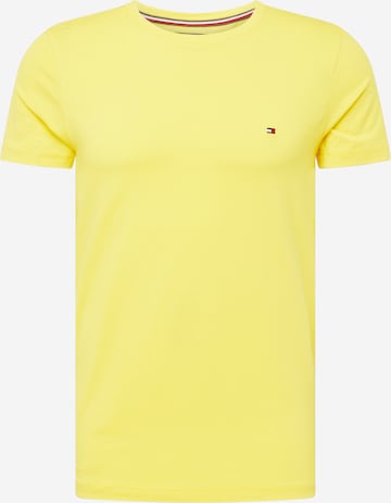 T-Shirt TOMMY HILFIGER en jaune : devant