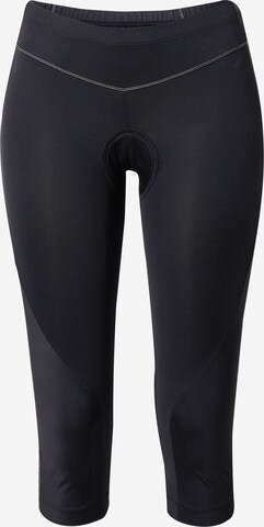 VAUDE Skinny Workout Pants in Black: front