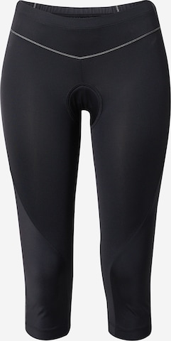 VAUDE Skinny Workout Pants in Black: front