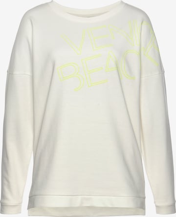 VENICE BEACH Sweatshirt in White: front