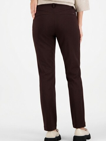 Gardeur Slim fit Trousers 'Zene57' in Brown