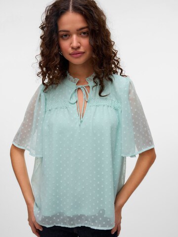 VERO MODA Blouse 'VMLeah' in Groen