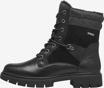 Bottines à lacets Tamaris en noir : devant