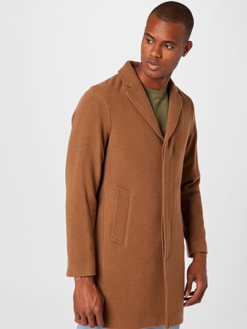 SELECTED HOMME Between-seasons coat 'Hagen' in Brown: front