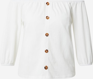 Camicia da donna 'Gisa' di ABOUT YOU in bianco: frontale