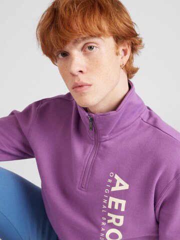 AÉROPOSTALE Sweatshirt in Purple