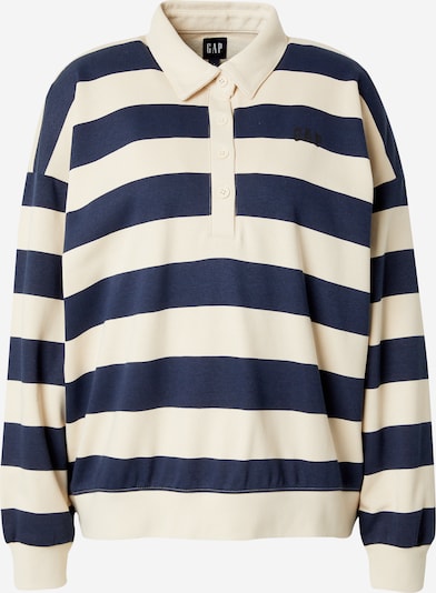 GAP Sweater majica u ecru/prljavo bijela / morsko plava, Pregled proizvoda
