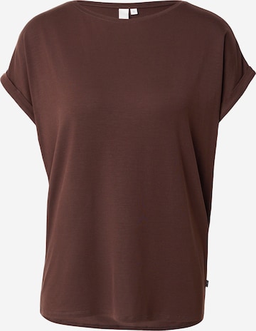 QS - Camisa em castanho: frente