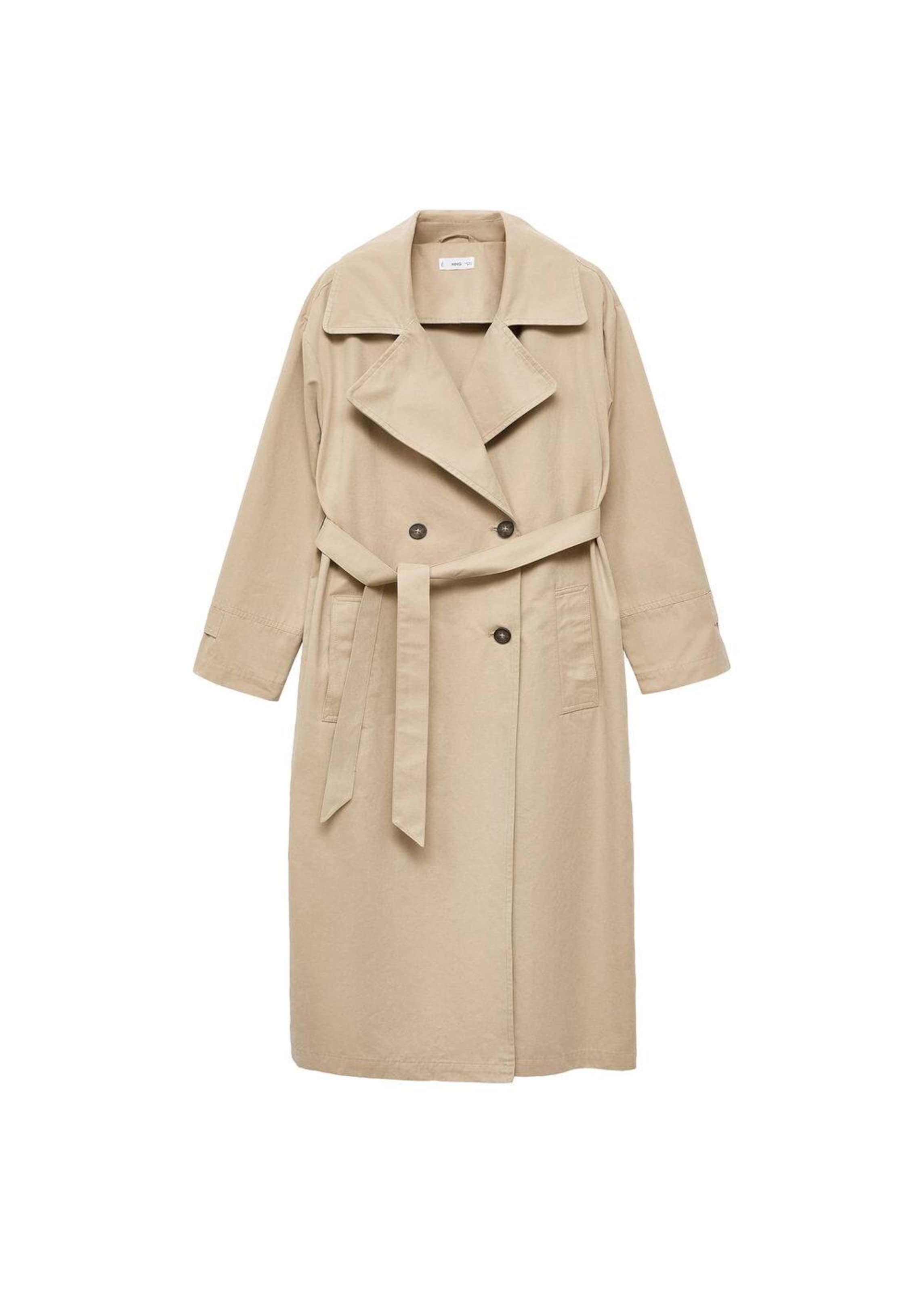 MANGO TEEN Mantel in Beige: Vorderseite