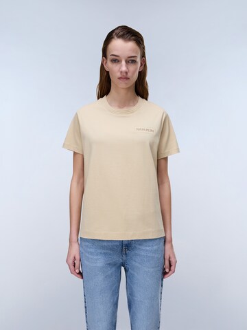 NAPAPIJRI Shirt 'S-CLARAO SS W' in Beige: front
