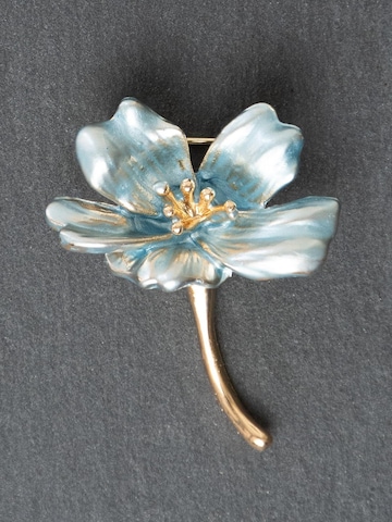 MayTree Brooch 'Blüte' in Blue