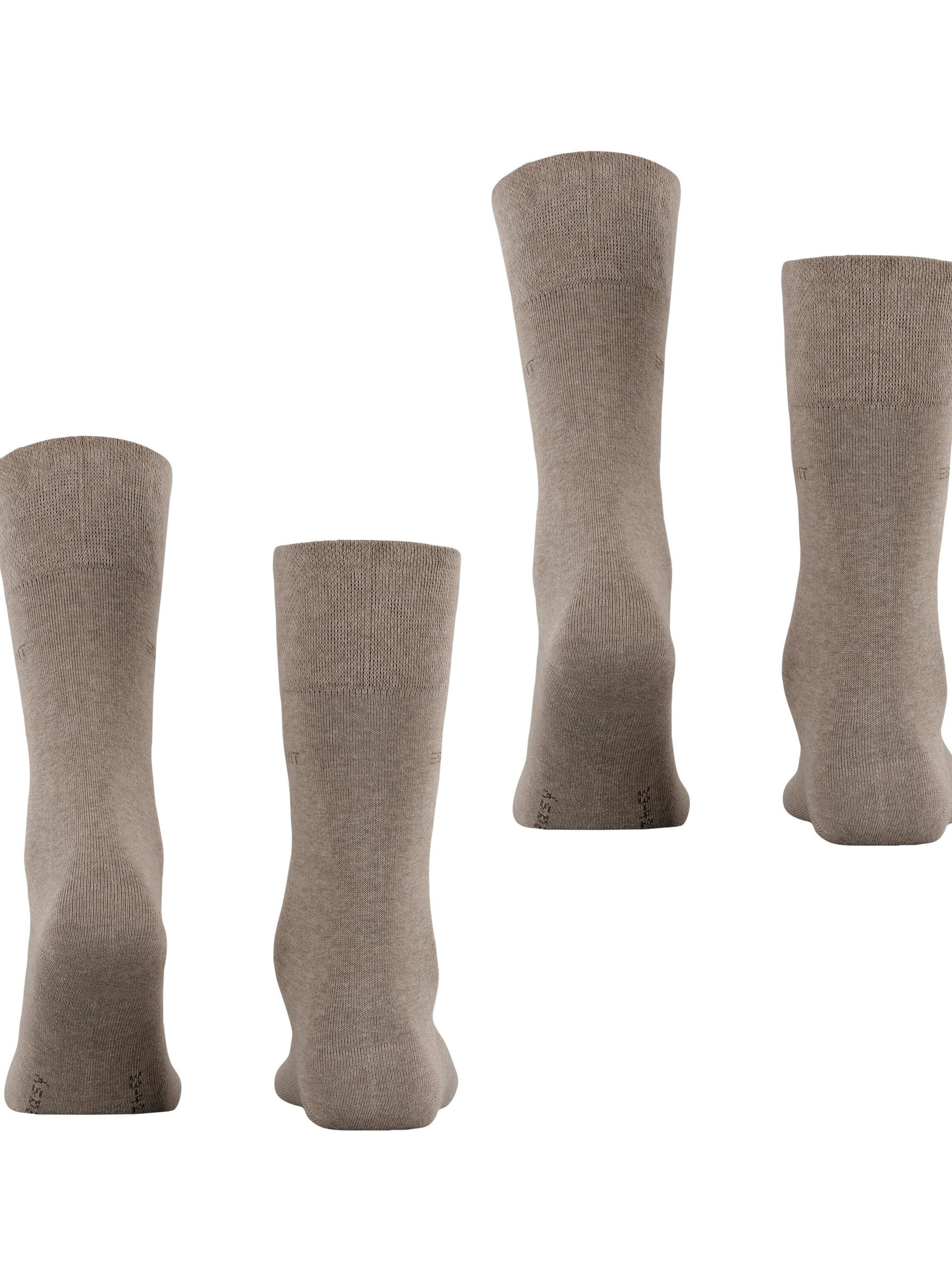 ESPRIT Socks 'Basic Easy 2-Pack' in Brown