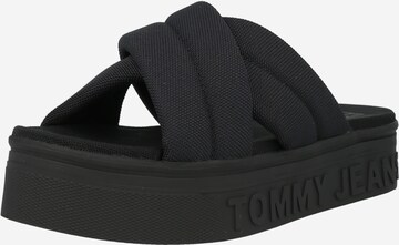 Tommy Jeans Mules in Black: front