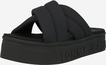 Tommy Jeans Muiltjes in Zwart: voorkant