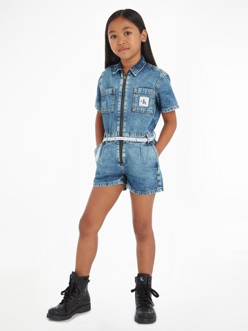 Calvin Klein Jeans Overall in Blauw: voorkant