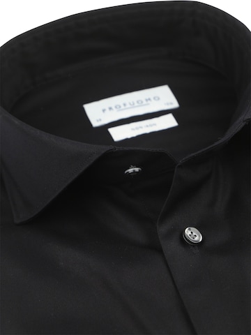 Profuomo Slim Fit Hemd‌‌‌ in Schwarz
