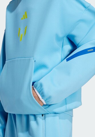 ADIDAS PERFORMANCE Sports sweatshirt 'Messi ZNE' in Blue