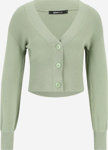 Cardigan 'Rosa' Gina Tricot en vert : devant