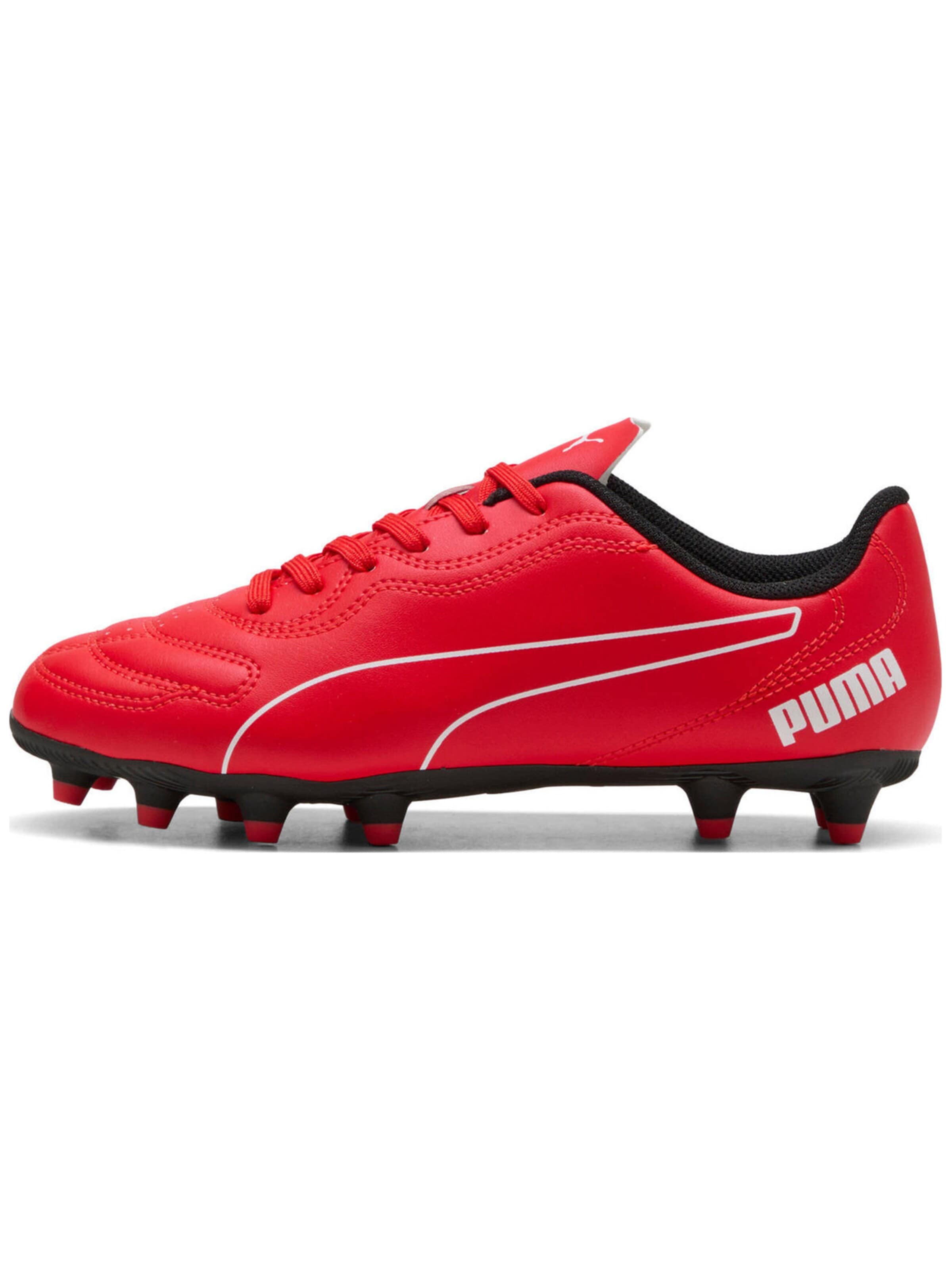Scarpa da calcio 'Puma Classico Fg Jr' di PUMA in rosso: frontale