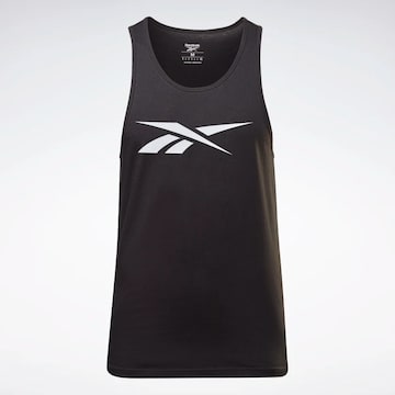 T-Shirt fonctionnel 'Vector' Reebok en noir : devant