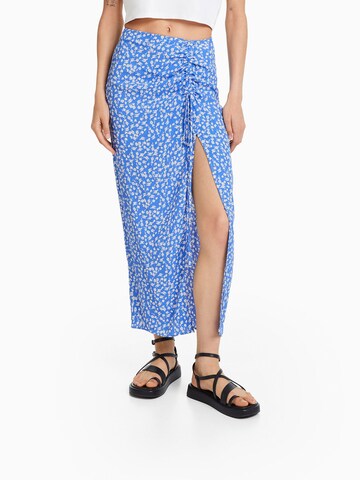 Bershka Skirt in Blue: front