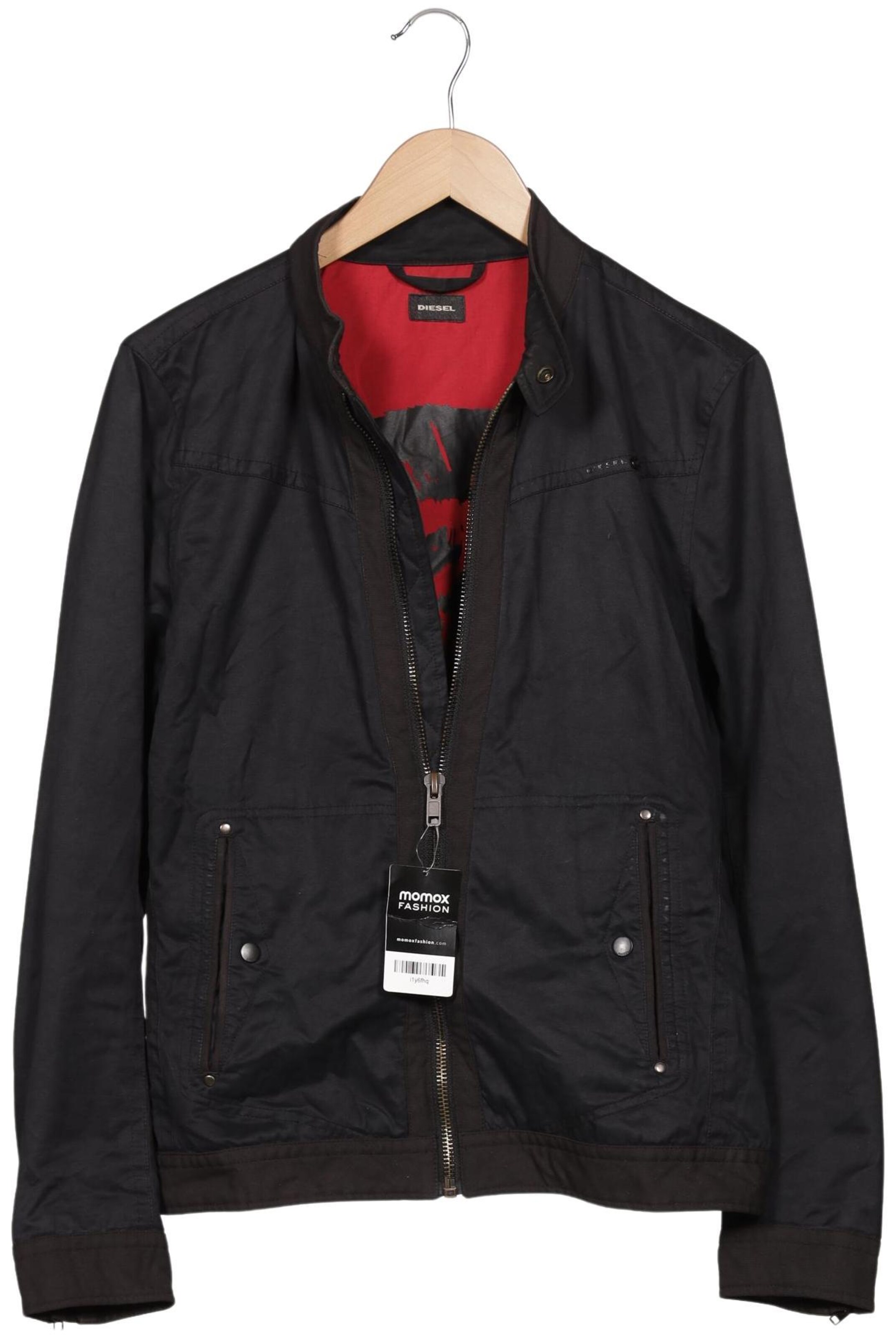 DIESEL Jacket & Coat in M in Black: front
