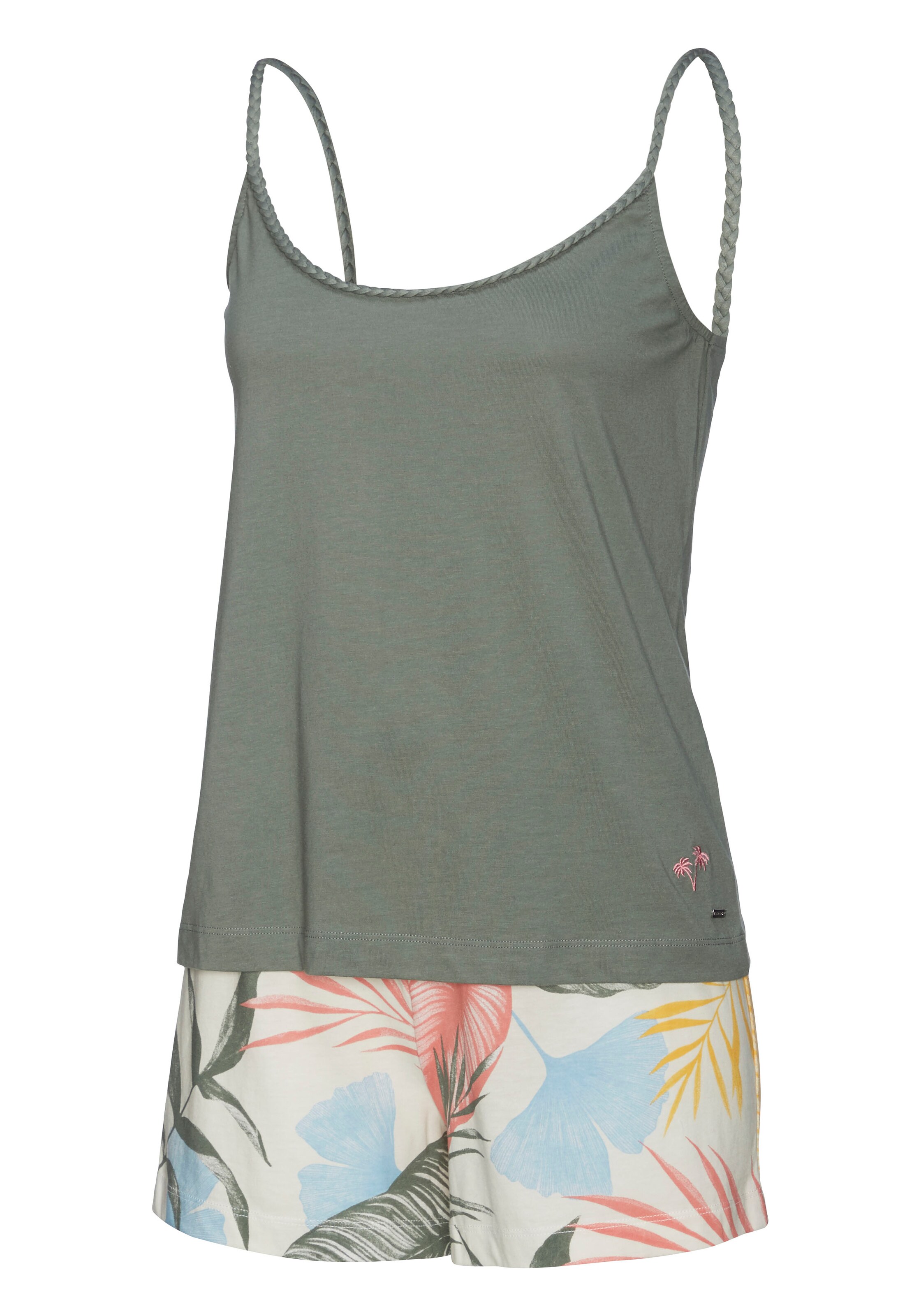 zaļš VIVANCE Pidžama ar šortiem