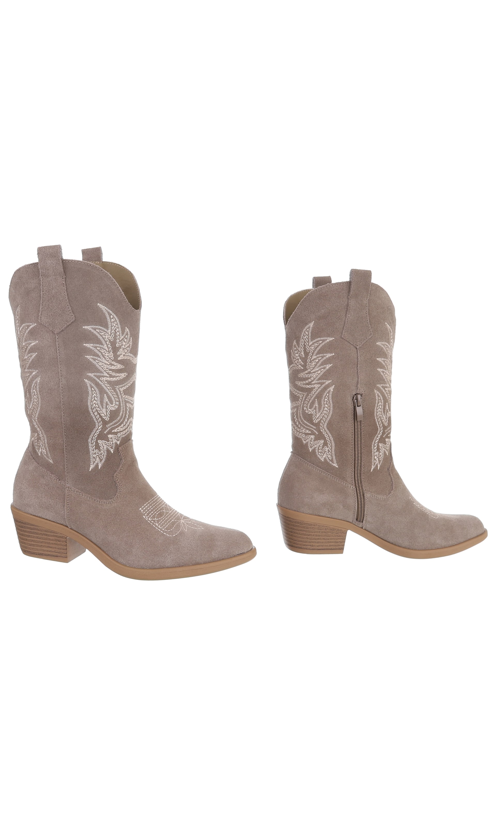 Ital-Design Cowboystiefel in Grau
