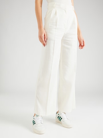 Dorothy Perkins Широки крачоли Панталон с набор в бяло: отпред