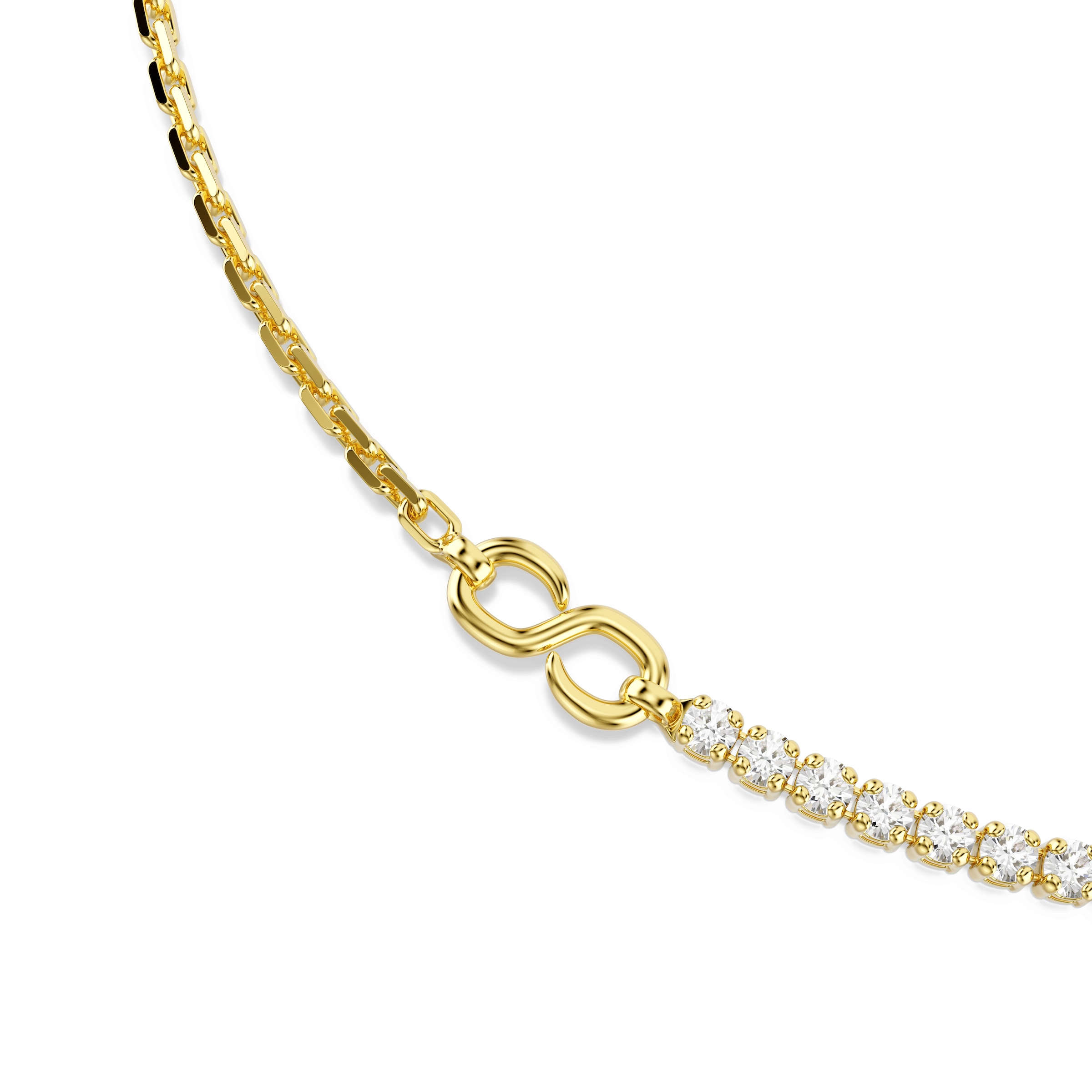 auksinė Swarovski Grandinėlė 'MATRIX'