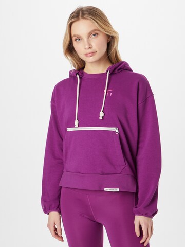 NIKE Athletic Sweatshirt in Purple: front