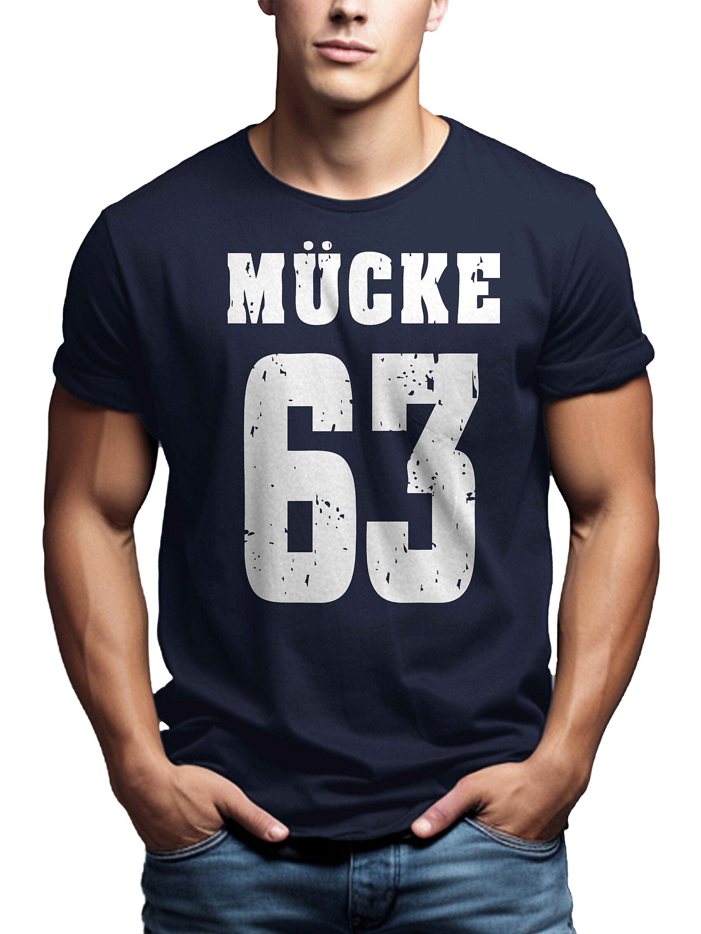 MAKAYA Shirt 'Mücke 63' in Blue