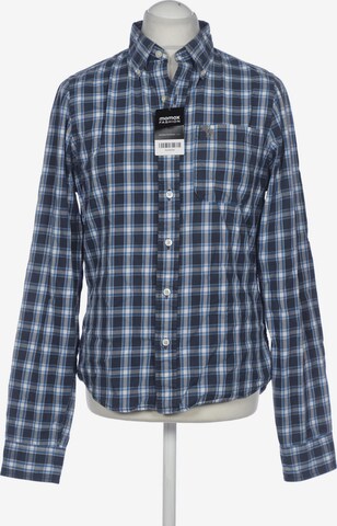 Abercrombie & Fitch Button Up Shirt in L in Blue: front