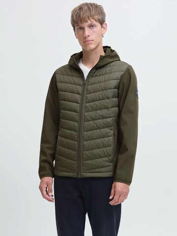 Veste mi-saison 'JREBGAZING' JJ Rebel en vert : devant