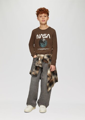 s.Oliver Shirt in Bruin: voorkant