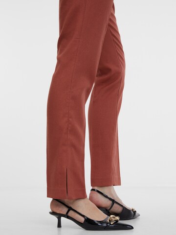 Orsay Regular Pleated Pants in Brown