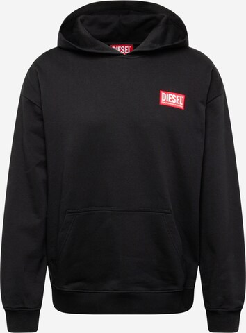 Sweat-shirt DIESEL en noir : devant