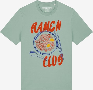 T-Shirt 'Ramen Club' Watapparel en vert : devant