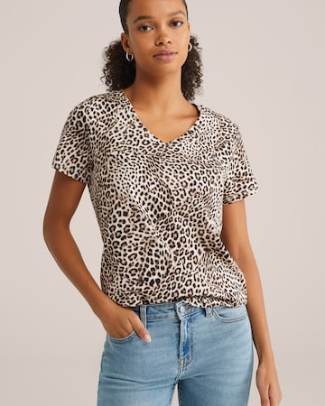 WE Fashion - Camisa em castanho: frente