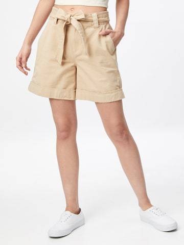 modström Loose fit Trousers 'Lvette' in Beige: front